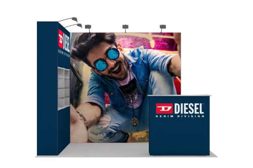 4×2 Fabric Pro Exhibition Stand 09