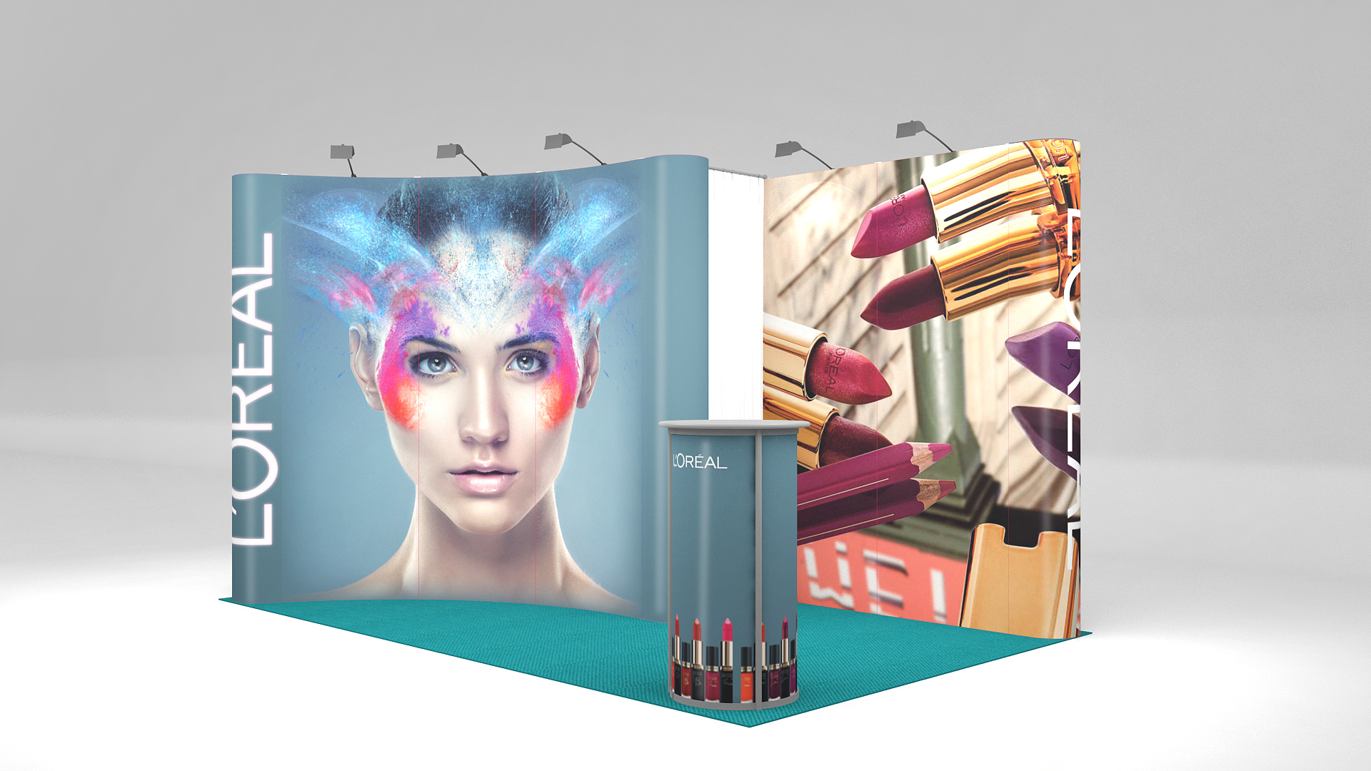 4x3m Expo Pop-Up Mobiler Messestand 09